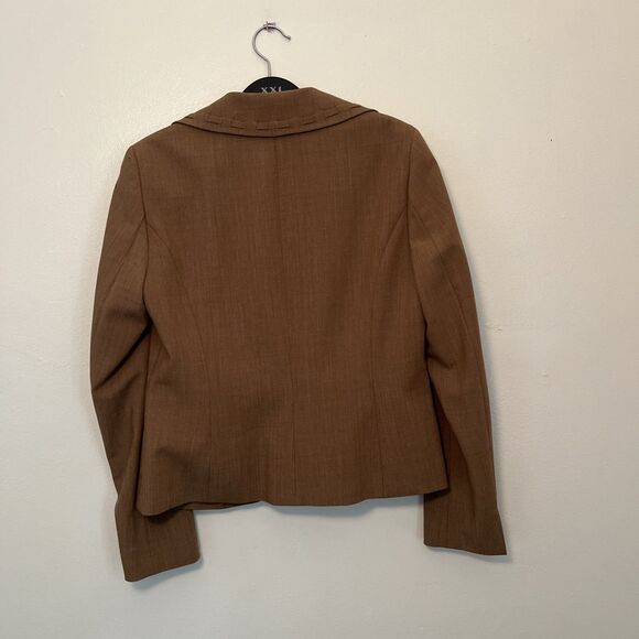 WORTH Vintage Brown Wool Blend Blazer Jacket Boho Western Cottage, Brown- Size 8 - Picture 6 of 7